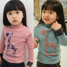New Fashion Unisex Cotton spring Autumn Winter Cartoon boy girl Children Kids Turtleneck long Sleeve sweater
