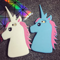 New Fashion The Unicorn Littlt Horse Head Silicon Phone case cover for apple Iphone 6 6S