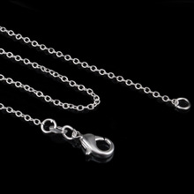 Wholesale New Fashion 925 Silver Beautiful Necklaces 1mm 16 inch 18 inch 20 Necklace chains 925