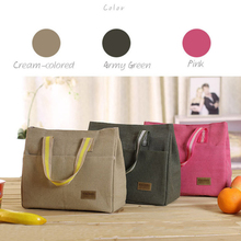 Excellent Quality Lancheira Lunch Bags Cooler Insulated Lunch Bag for Women Thermal Canvas Bag Lunch Bolsa Termica Free Shipping