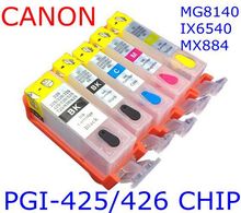 PGI-425 426BK 426C 426M 426Y Refillable ink cartridge printer MG8140 MG6140 MG5240 MG5140 IP4840 IX6540 IP4940 MG5340 MG6240