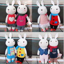 35cm Factory wholesale tiramisu rabbit rabbit plush doll toy microphone METOO gift doll for birthday gift 2pcs/lot