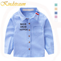 Kindstraum 2017 Spring Autumn Boys Shirts Cotton Casual Children s Clothes Oxford Letter Kids Long Sleeve