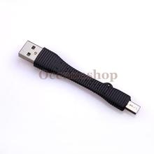 OCEA Short Micro USB Charging Sync Data Cable for Samsung HTC Smartphones Black