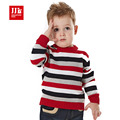 baby boy mixed color pullover striped causal kids knitted o neck sweater children knitwear winter brand