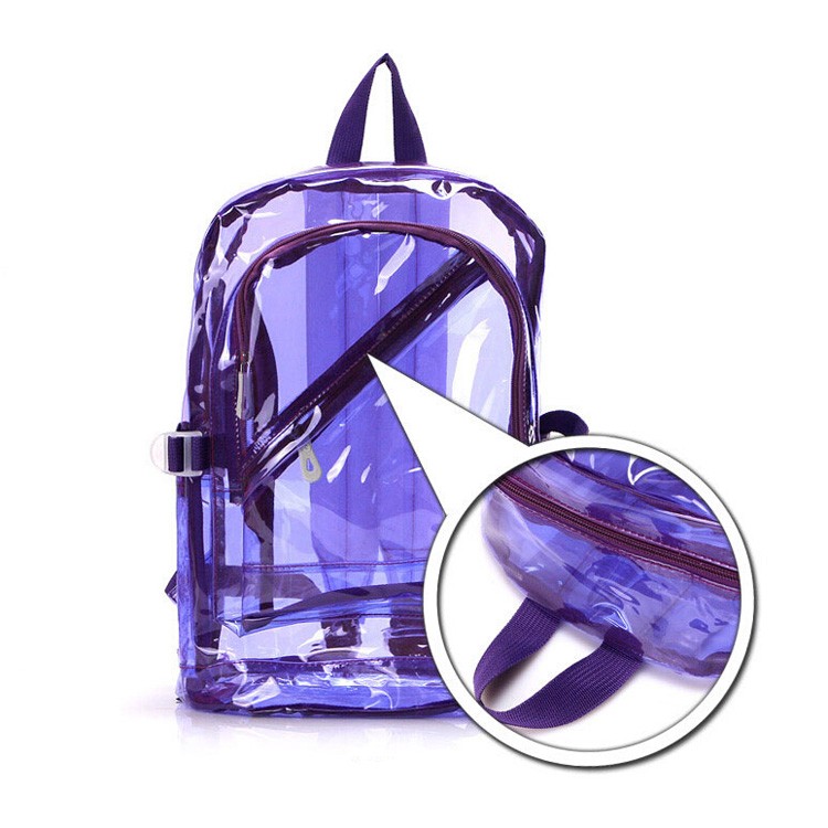 Wholesale Transparent Clear Plastic Waterproof Backpack For Teenage Girls PVC School Bags ...