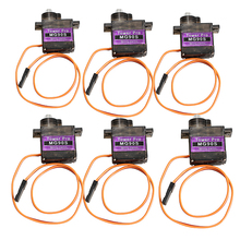 2016 Hot Sale 6pcs MG90S Metal Geared Micro Servo for RC Helicopter Airplane Car Boat