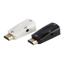 1pc HDMI to VGA with Audio Cable HDMI to VGA Adapter Male To Female 1080p HDMI to VGA Converter For PC/HDTV