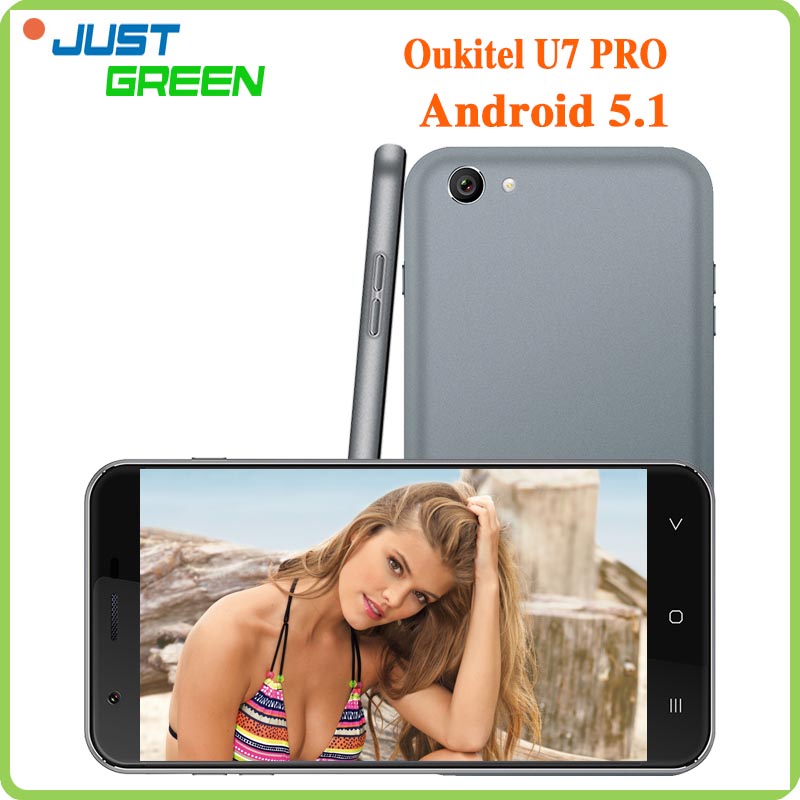 5 5 inch 1280x720 Oukitel U7 Pro 3G Smartphone Android 5 1 MTK6580 Quad Core 1GB