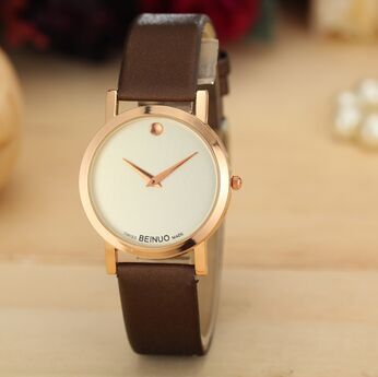 New Leather Strap Watches Women Dress Watch Fashion Business watch Casual Quartz Wristwatches Clock Men relogio