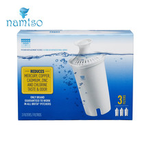 3-Pack Advanced Replacement Water Filter Purifier Filtros for Brita Pitcher Pitchers