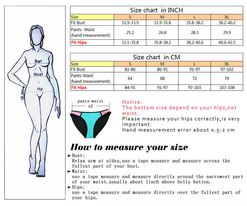 changshan size chart