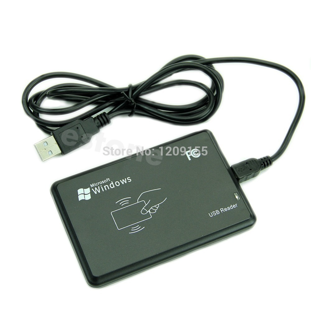 1 pc USB RFID Contactless Proximity Sensor Smart ID Card Reader 125Khz EM4100 Window7
