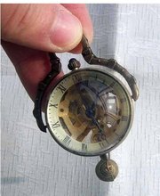 Rare brass crystal mechanical ball watch/clock watch free shipping