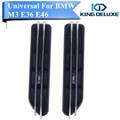 2x Logo M Decorative Front Fender Side Vent Grills Self Adhesive Air Flow Exterior For BMW