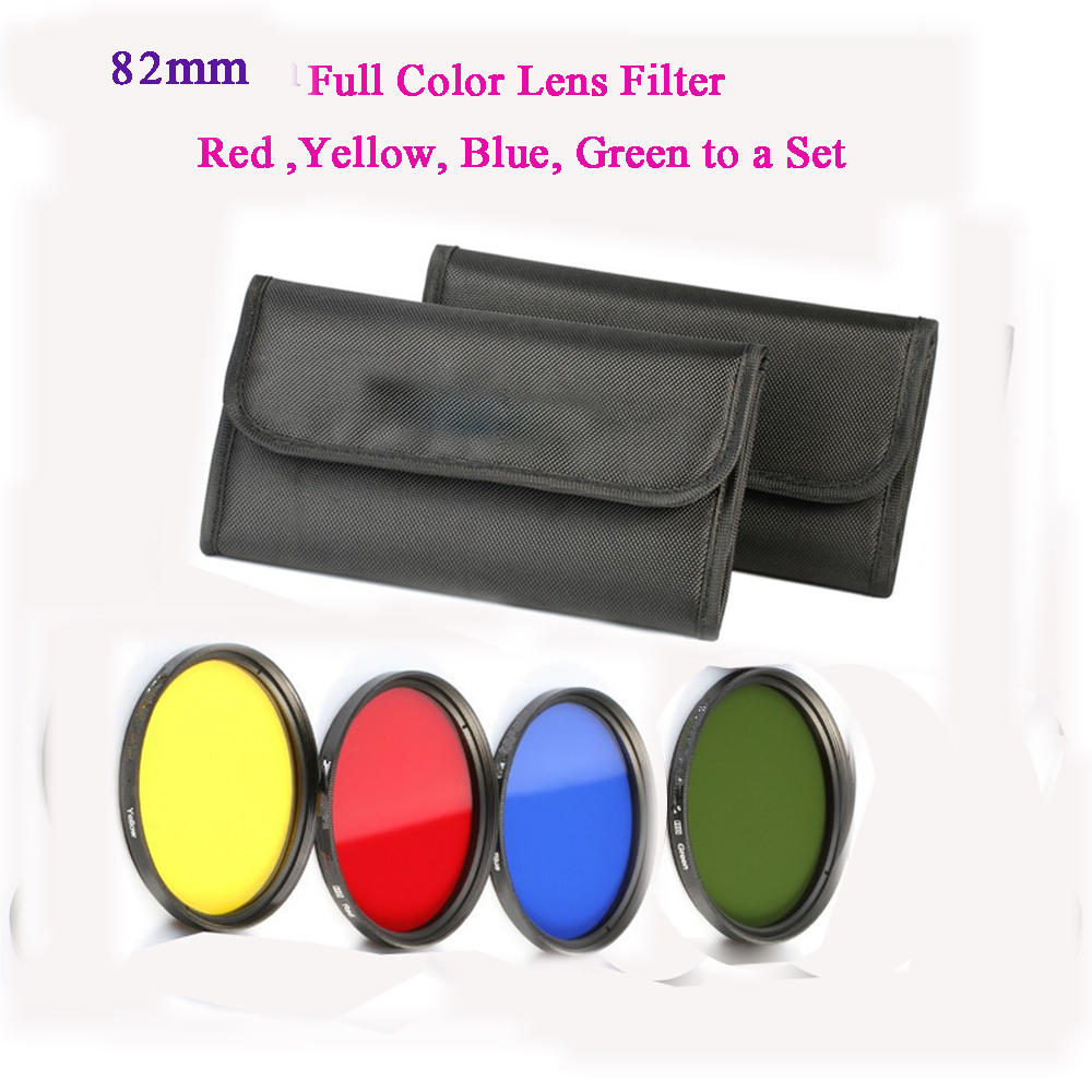 82mm Full Color Lens Filter set Kit 82 mm camera filtros For Canon