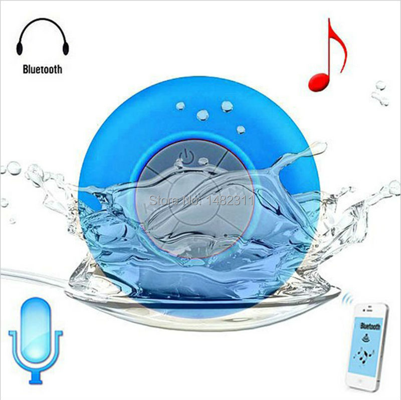 Portable Waterproof Bluetooth Speaker Shower Wireless speaker for iphone samsung Receive Call Music Suction Speakers Free Ship