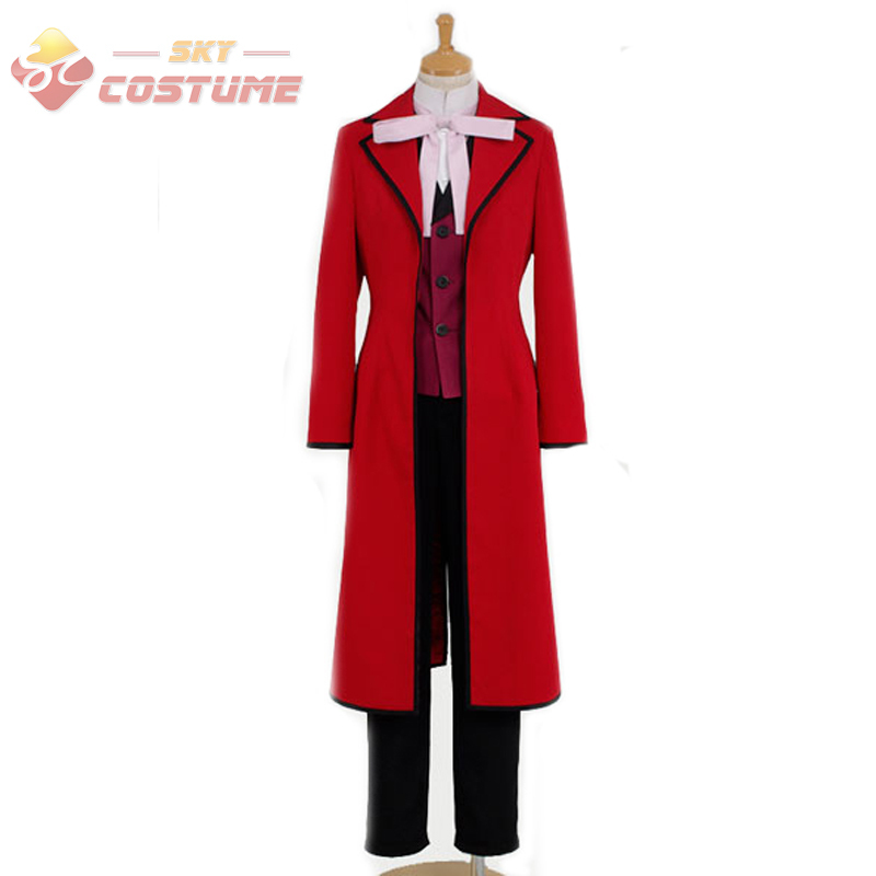 Black Butler Shinigami Grell Sutcliff Red Cosplay Costume