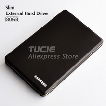 Best Sellers Slim HDD 2.5” USB2.0 External Hard Drive 80G Desktop and Laptop Portable Disk Plug and Play