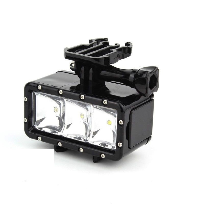 Gopro Underwater Waterproof LED Flash Diving Shooting Fill Light Lamp Mounts For SJCAM SJ4000 Gopro Camera Xiaoyi Sports Camera- (32)