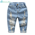 Grandwish Girls Ripped Denim Trousers Children s Spring Washing Jeans Pants Solid Casual Hole Jeans Pants