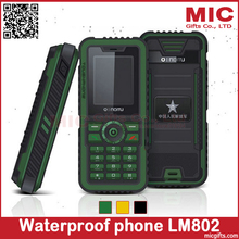 Original LM802 mobile phone waterproof dustproof shockproof cellphone long standby built in 2GB outdoor phone Free