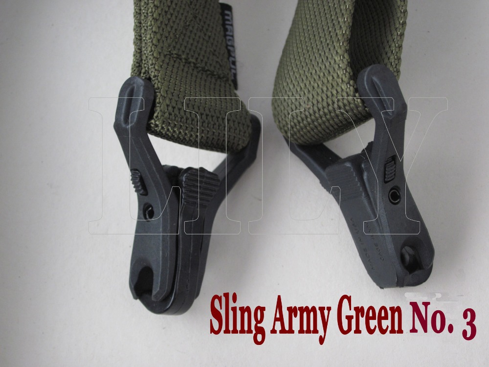 Free shipping high quality High strength No 3 Hunter Tactical rifle sling Army Green gun with