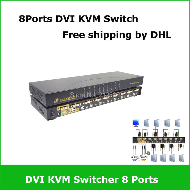 8  USB DVI kvm- , 8  kvm- DVI