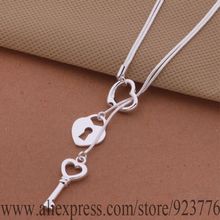 AN451 Free shipping silver plated Necklace silver plated fashion jewelry Tai chi key necklace bmsakdza edtamvaa
