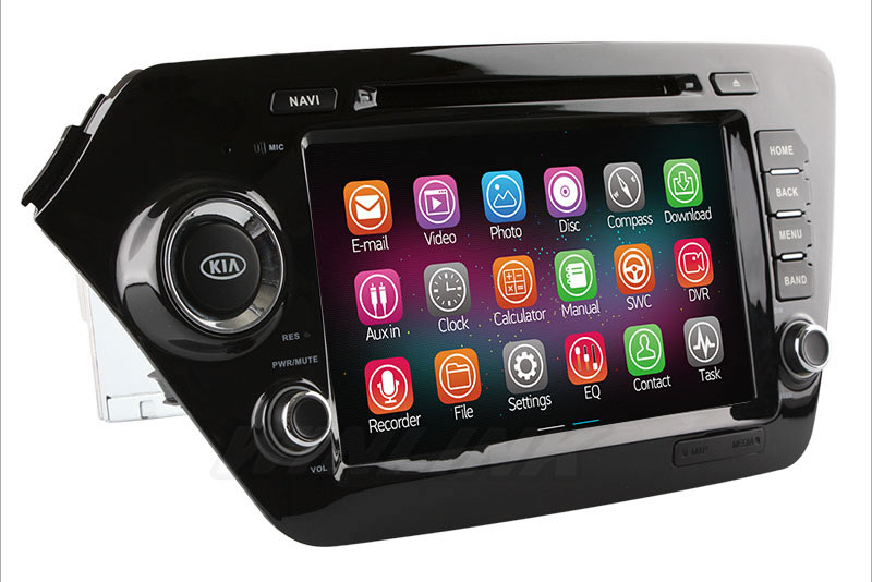Quad Core Android 4 4 For KIA RIO K2 2011 2012 2013 Car DVD Player GPS