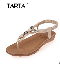 2016 Summer style Women’s sandals Women’s Flip Flops Bohemia style shoes for women Black beige 2 color lx-49
