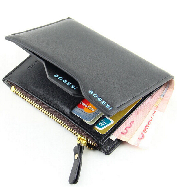 Men Wallet 2014 New Genuine Leather Brand Wallets credit Mix Color Card holder Coin Purse Pockets