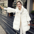Authentic Korean Style Girls Stand Collar Long Winter Coat Cloak New Students Down Jacket