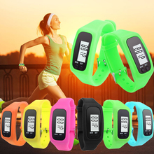 Splendid Luxury Fashion Women Casual Digital LCD Pedometer Run Step Walking Distance Calorie Counter Bracelet Women Wristwatches