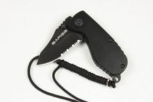 High quality blade material 440 c folding gift pocket knives sawtooth hunting knifes outdoor bulk a