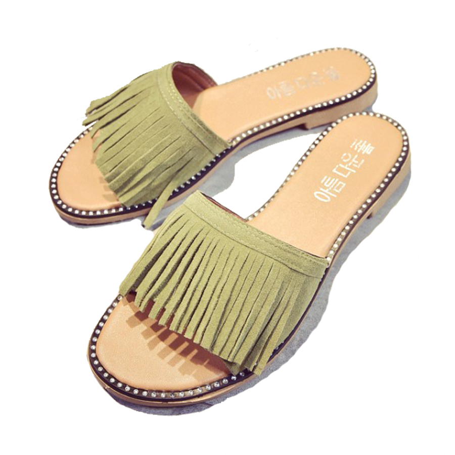 tassel sandals slippers summer 2016 fringe sandal flats slides shoes chaussure de tassel sandals slippers summer 2016 fringe sandal flats slides shoes chaussure de