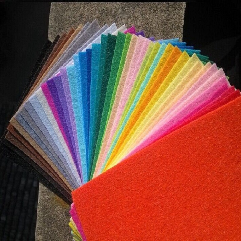 20 15CM 40 colors polyester acrylic nonwoven Fabric needlework diy needle sewing handmade non woven felt