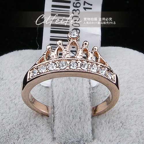 2014 New Sale Real Italina Rings for women Genuine Austria Crystal 18K Gold Plated Fashion ring