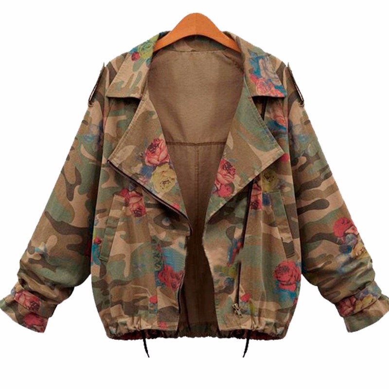 2016-New-Fashion-Vintage-Army-Green-Camouflage-Jacket-Long-Sleeve-Denim-Jackets-Zipper-Flower-Print-Coats
