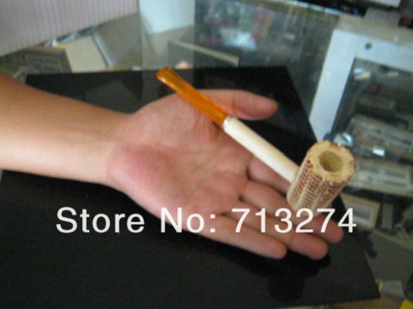 Free shipping 5pcs lot Original corn cob tobacco pipe as healthy smoke cigarette filter eco friendly