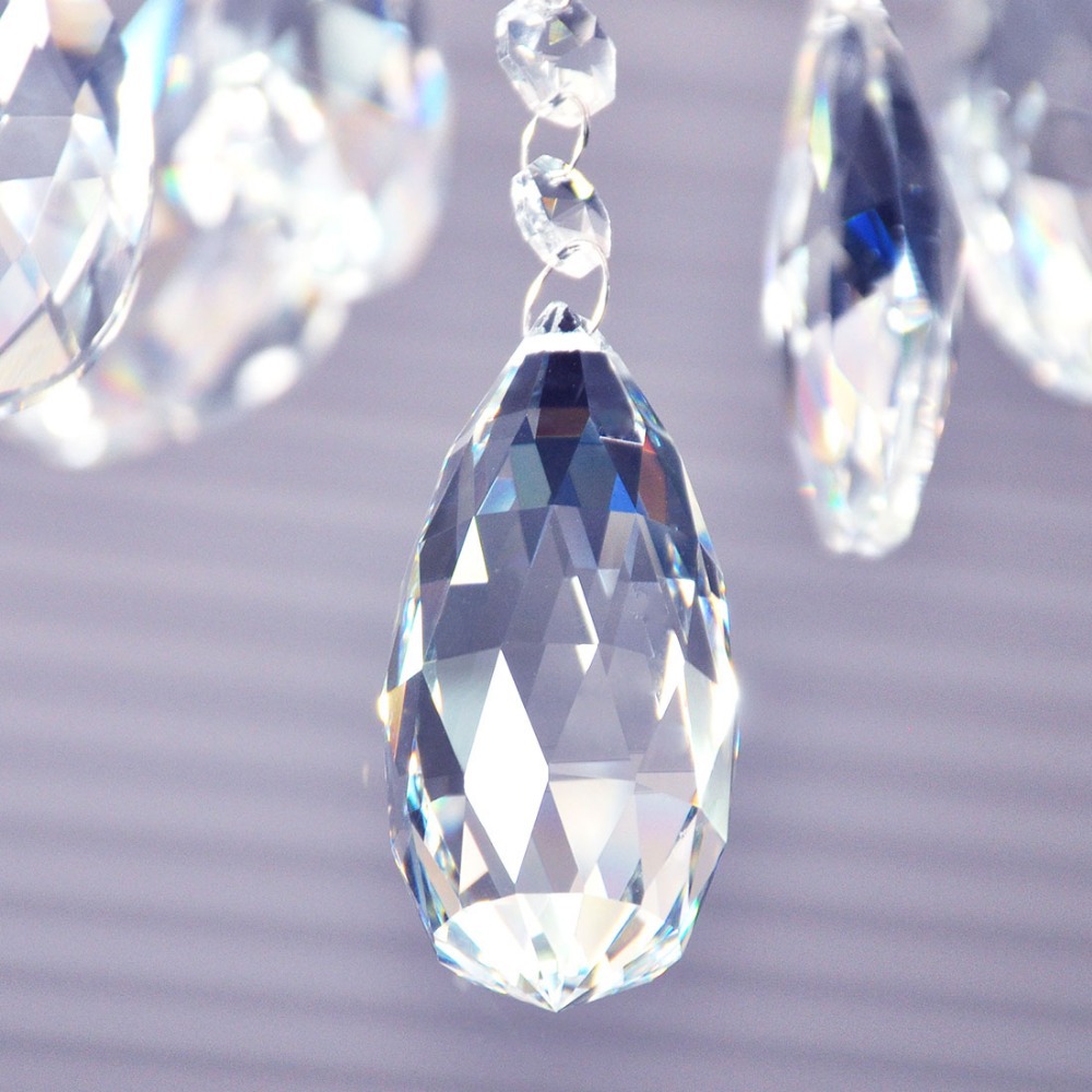 Design Beautiful Light Decor Pretty Chandelier Prisms Parts Crystal 