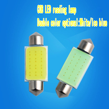 2pcs/lot Wholesale Car Led Reading Lights Festoon C5W COB 31MM 36MM 39MM Bulbs White Over Head Glove Box Reading Lamp