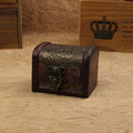 Hot Sale Retro Antique Decorative Gift Box Wood Storage Box Wooden Jewelry Storage Organizer Copper Nails