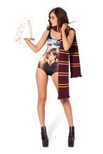 New 2014 Black Milk Brand Sexy One Piece Swimsuit Batman Swimsuit Cape Women Swimwear Print Bathing