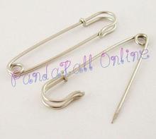 Iron Kilt Pins, Platinum, 64mm long, 18mm wide, 6mm thick, hole: about 4mm