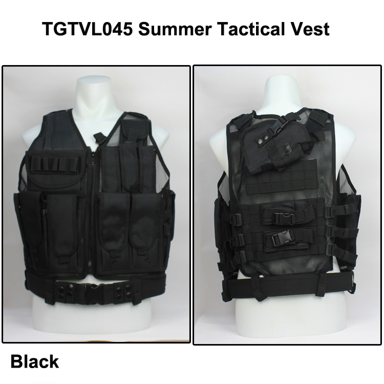 Mesh Tactical Vest Airsoft CQB vest with accessories Summer mesh tactical vest with