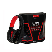 Bluetooth Headset Wireless Headphone Stereo Earphone Studio Head Phone with Handsfree Microphone For iPhone 5S Computer PC MP3