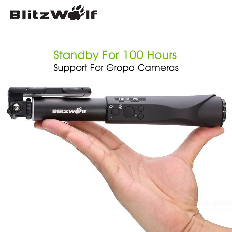 BlitzWolf Выдвижная Bluetooth Провода Беспроводной Селфи Палки Монопод Универсальный Для Samsung Для iPhone 6 6 S Plus Для Смарт-Телефон
