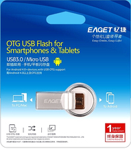 Eaget V90 Otg Usb Flash Drive 64GB Usb 3 0 Micro Usb Double Plug Smartphone Pen