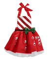 Cute Newborn Baby Girl Striped Candy Dress Red Clolor Christmas Dresses Outfits Sunsuit